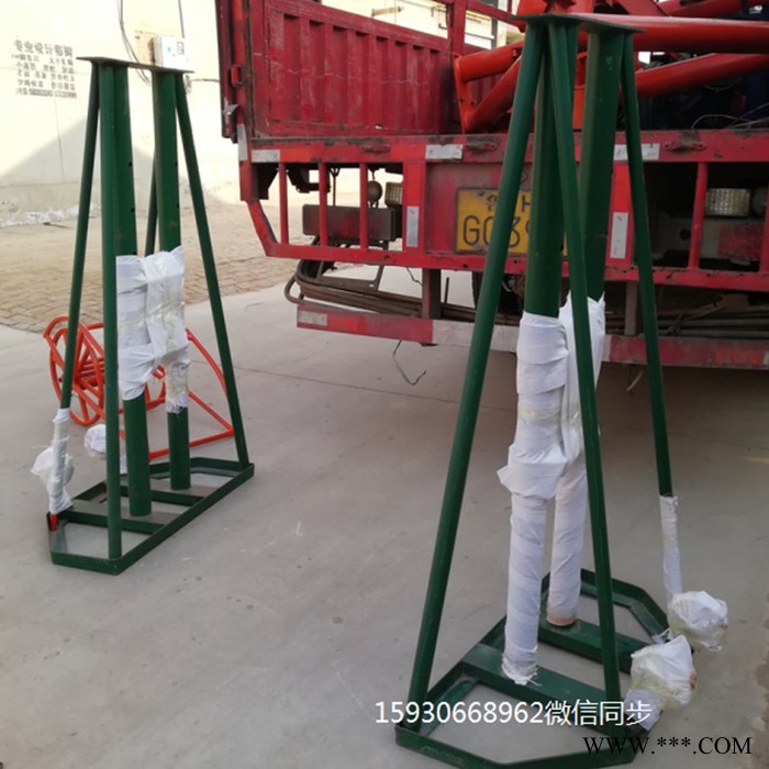 【华龙】电工电缆放线架盘架 大型液压电线放线器 光纤网线放线架子放线盘图3