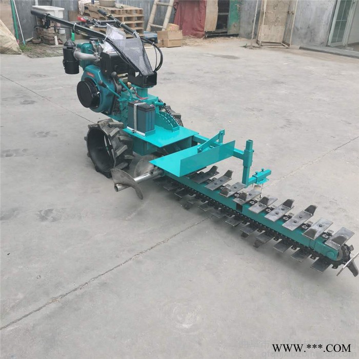 电缆电线水管开沟机 启航链式开沟机 合金链式开沟机价格图3