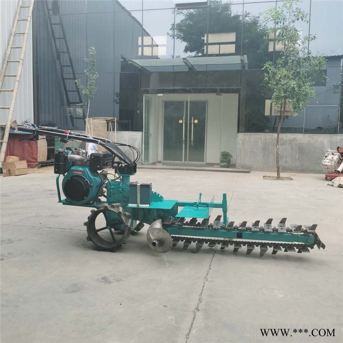 电缆电线水管开沟机 启航链式开沟机 合金链式开沟机价格图7