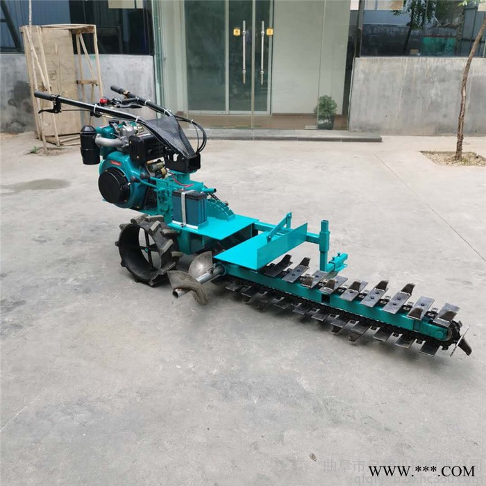电缆电线水管开沟机 启航链式开沟机 合金链式开沟机价格图8