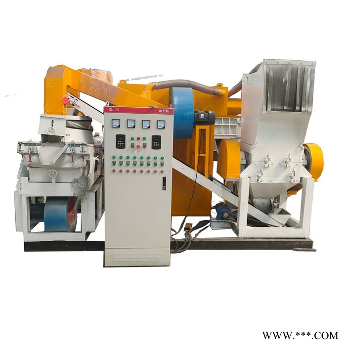 仁之泰供应废旧电线粉碎回收处理设备铜线金属线皮分离机干式全自动铜米机图6