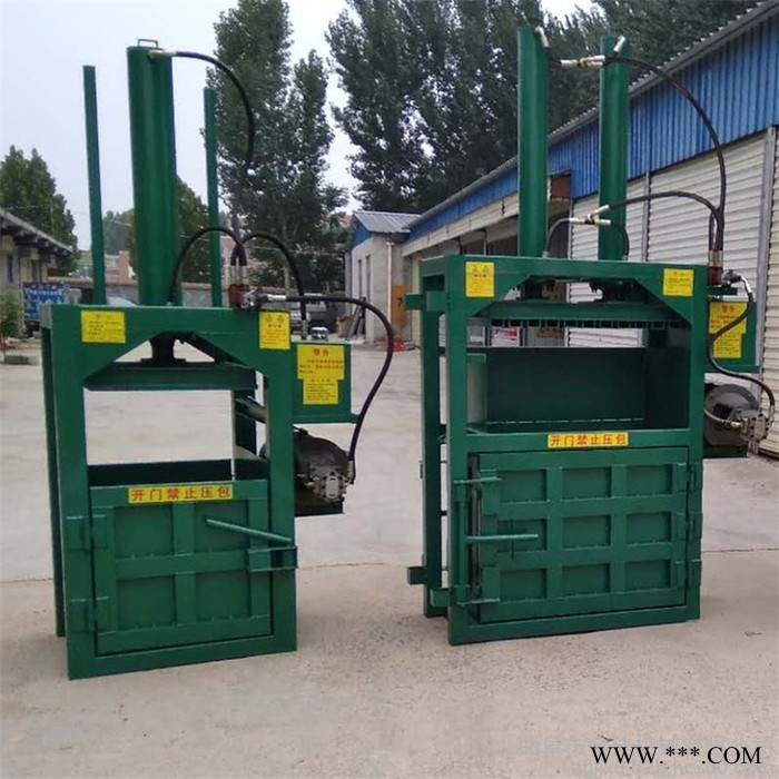电缆厂电缆外皮胶管扎捆机 立式废纸液压打包机 塑料瓶回收压块机图5