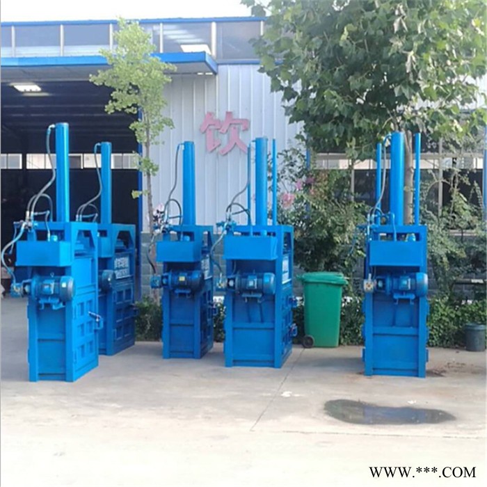 回收站废铜烂铁压块机  恒泰服装厂废料压缩打包机  油漆桶挤扁压块机报价图8