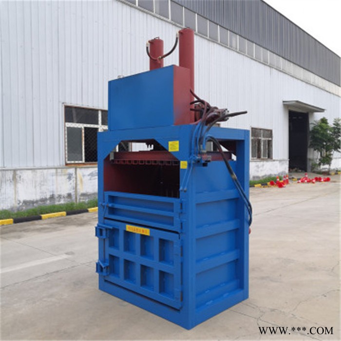回收站废铜烂铁压块机  恒泰服装厂废料压缩打包机  油漆桶挤扁压块机报价图6