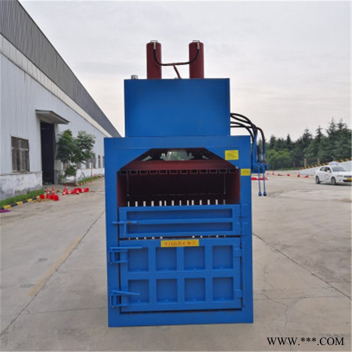 回收站废铜烂铁压块机  恒泰服装厂废料压缩打包机  油漆桶挤扁压块机报价图7