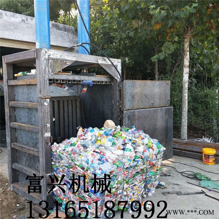 立式棉花毛线打包机 铁丝铜线压块机 废品回收打块机价格图7