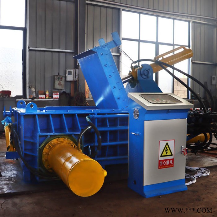 160吨卧式废铝合金压块机废品回收金属压块机废铁边角料压块机图2