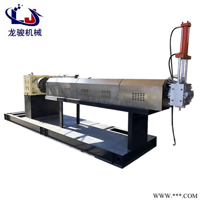 山东龙骏废旧塑料造粒机 再生颗粒挤出造粒机 大棚膜塑料膜造粒机图4