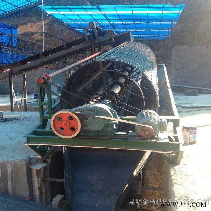 销售无轴滚筒筛 砂石分离设备 选矿滚筒筛出售图5