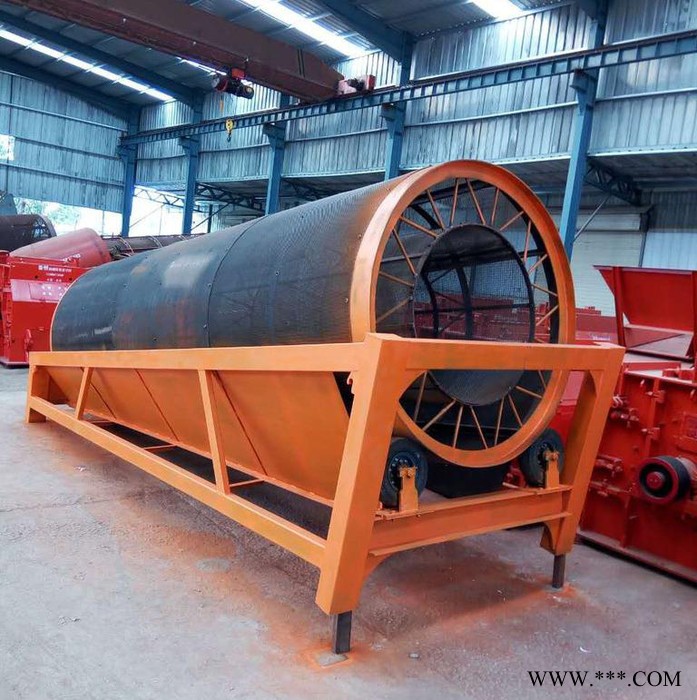沙石分离设备滚筒筛沙机 建筑垃圾分选 砂石分离滚筒筛 晨朗品质放心图3