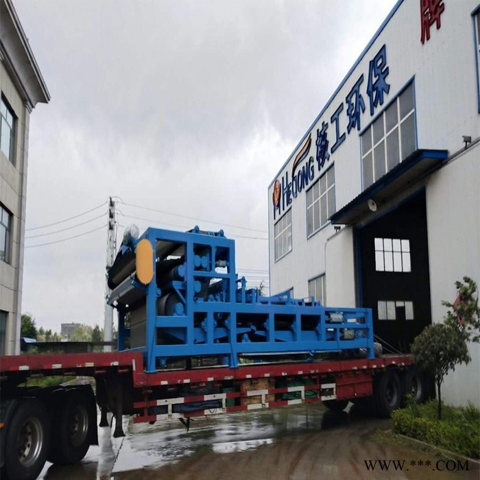 山东核工可定做洗砂泥浆脱水机 洗沙泥浆分离机 固液分离设备 带式压滤机图6