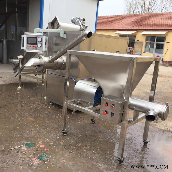 二手分离机 食品加工分离设备 不锈钢骨肉分离机山东图7