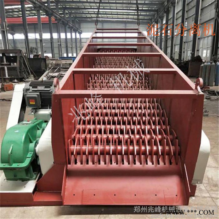 泥石分离机厂家 泥石分离设备 多级联动滚轴筛石料场泥石分离机分离筛兆峰机械质量有保障图2