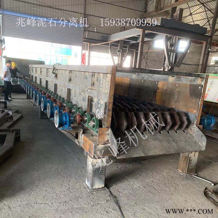 泥石分离机泥石分离设备 矿山土石分离机  多级联动滚轴筛 矿石泥土筛分设备图2