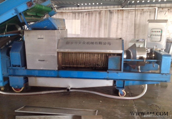 水葫芦脱水压榨挤干机、菜市场垃圾果蔬垃圾脱水挤压机固液分离设备、厨余垃圾脱水挤干机图4