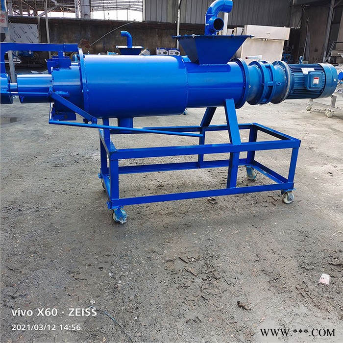 华腾机械 螺旋挤压式粪便分离机 处理羊粪固液分离机 螺旋式干湿自动固液分离机 干湿分离设备图2