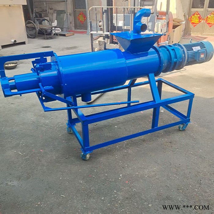 华腾机械 螺旋挤压式粪便分离机 处理羊粪固液分离机 螺旋式干湿自动固液分离机 干湿分离设备图6