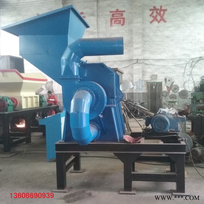 荣沣机械厂价**1000 金属破碎机 废钢铁破碎设备 铁屑撕碎机 塑料移动式破碎机 金属破现货供应图2