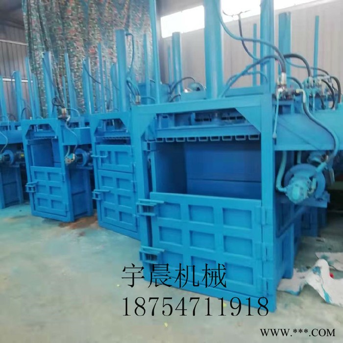 河北省塑料瓶编织袋液压打包机160废钢铁打包机哪有图2