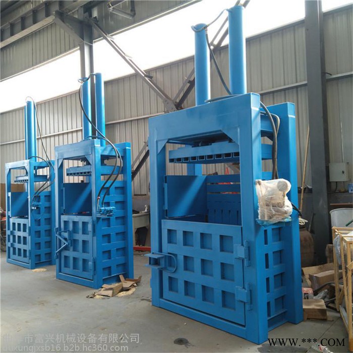 可定做大型立式液压打包机 废钢铁压块机 纺织下脚料打块机厂家图4