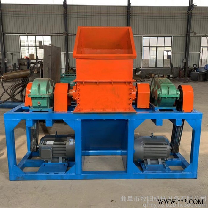 双轴金属撕碎机 多功能塑料薄膜撕碎机 废钢铁金属撕碎机图8
