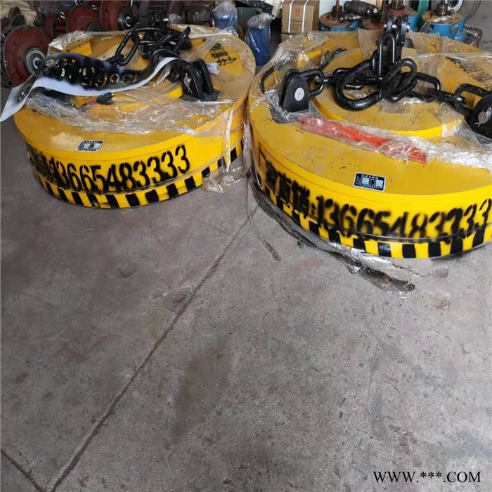 高频强磁-电磁吸盘-180吸盘起重电磁吸盘-圆形电磁吸盘-废钢电磁吸盘，叉车吸盘-挖机吸盘-高频强磁电磁吸盘终身质保图3