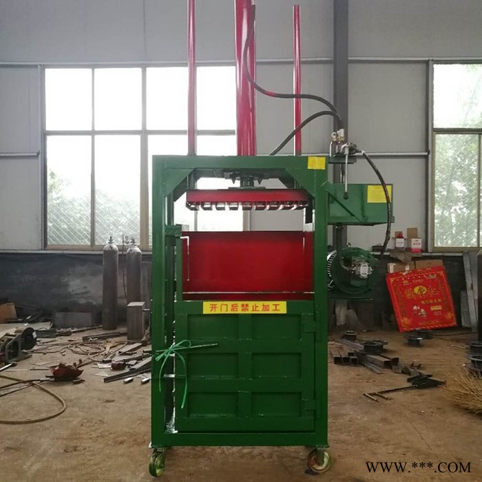 编织袋废金属压缩打包机 30吨立式液压打包机 小型双缸打包机图2