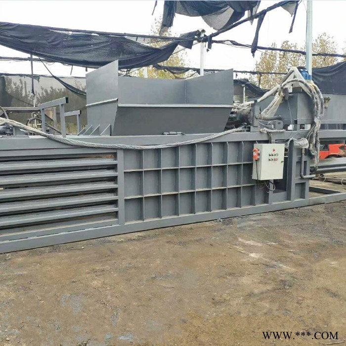 全自动卧式打包机 液压打包机 卧式液压打包机废旧铝合金废铁压缩打包机图2