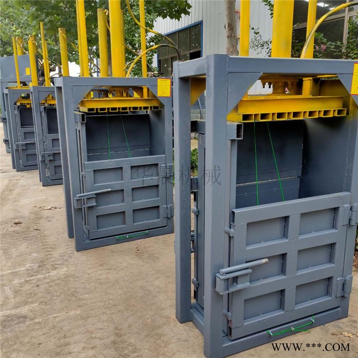 废铁易拉罐压块机 硬纸壳打包机  华晨矿泉水瓶压扁机图2