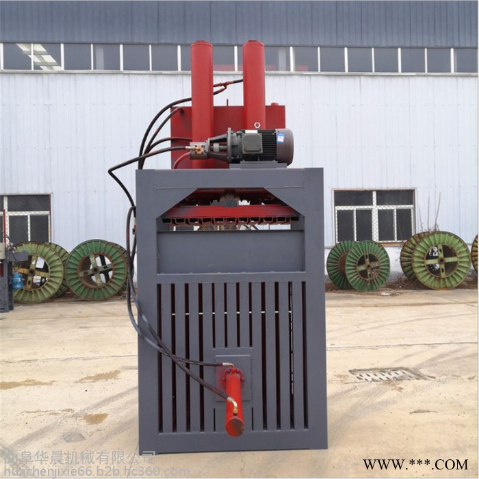 立式废金属打包机 华晨大吨位废铁压块机 HC-DBJ20吨布匹打包机图2