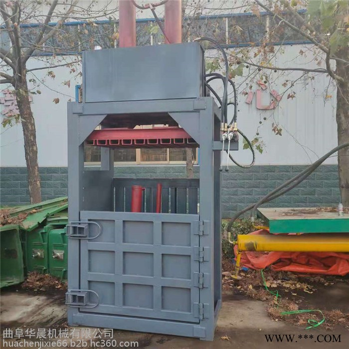 立式废金属打包机 华晨大吨位废铁压块机 HC-DBJ20吨布匹打包机图6