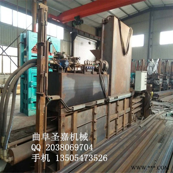 山东圣嘉多用途液压打包机制造商 软纤维打包机  废金属液压打包机价格图4