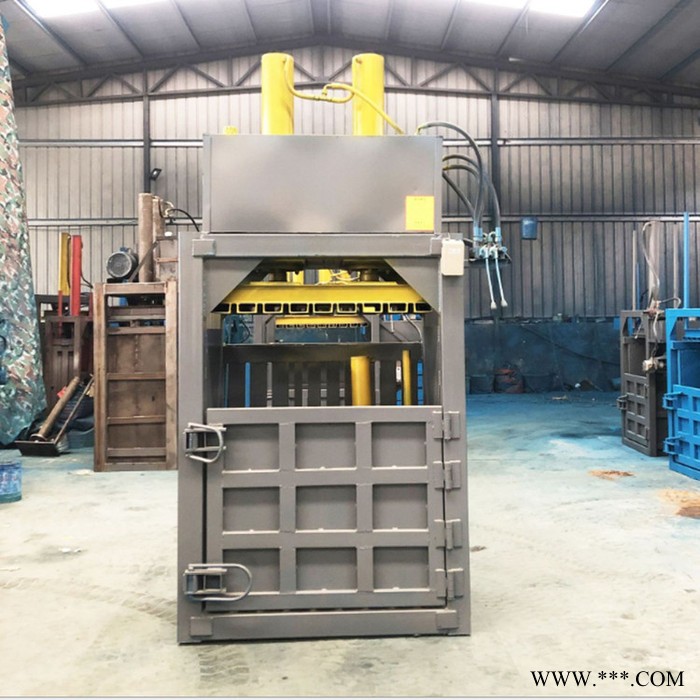 30吨立式液压打包机 冠发废旧下脚料压包机 废铁桶立式压扁压块机图4