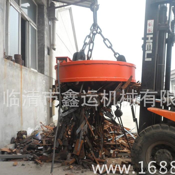 叉车起重电磁吸盘 废钢电磁吸盘 鑫运机械供应商 强磁吊装废钢吸盘图3