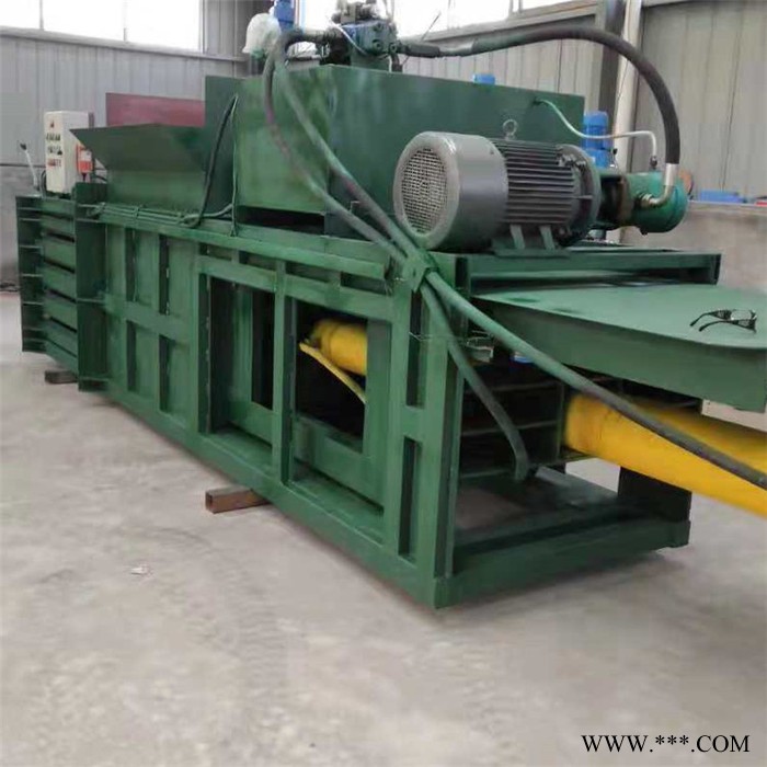 全自动废铁销 废纸皮压缩打包机 卧式废纸打包机 生产线轻松操作图3