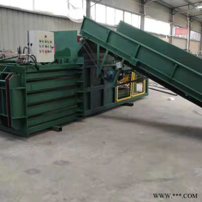 全自动废铁销 废纸皮压缩打包机 卧式废纸打包机 生产线轻松操作图6