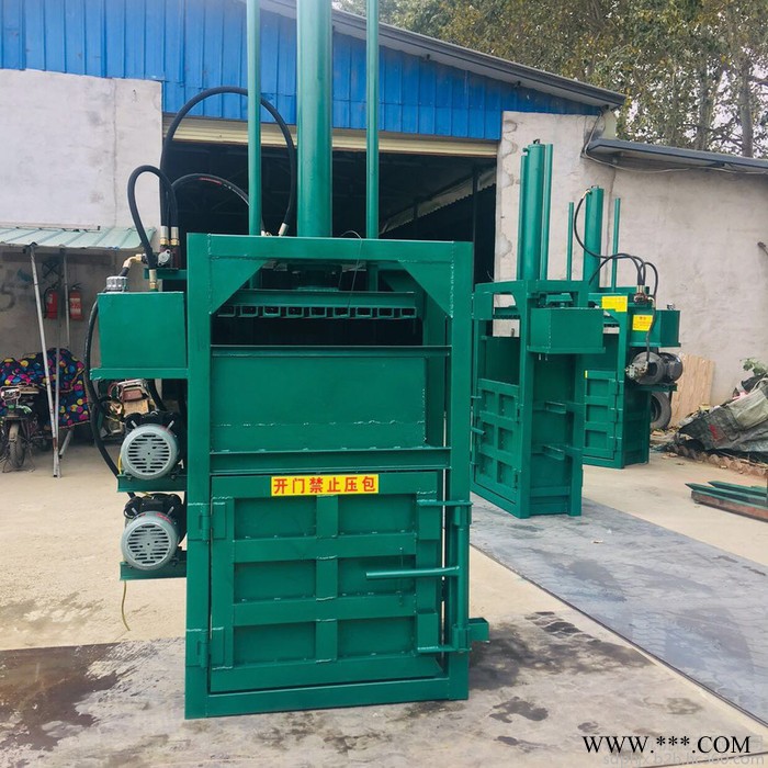 大同废铝废桶压扁机 普航秸秆木屑压包机 废金属立式液压打包机图4