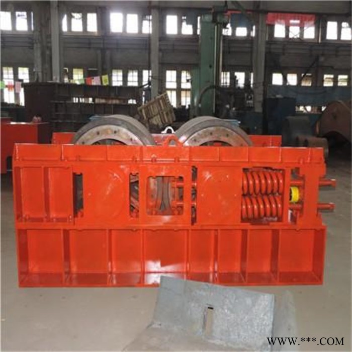 滚轮金属粉碎机 塑料彩钢瓦型破碎机 双轴对辊废铁破碎机价格图6