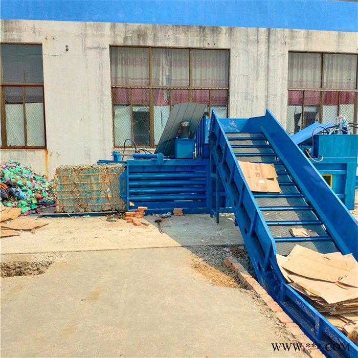 双鹰200吨全自动液压废纸打包机  卧式200吨废金属压块机图3