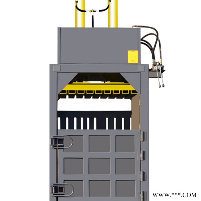 出口型卧式废纸打包机 液压打包机厂房 废铁桶立式压扁压块机图7