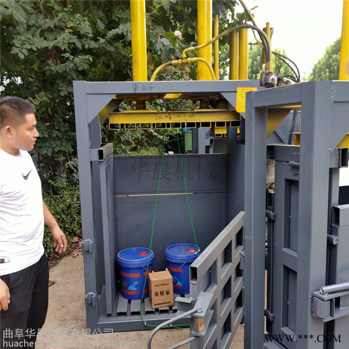 废纸箱废金属液压打包机 HC-DBJ液压打包机 华晨易拉罐回收压块机图5