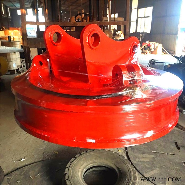 勾机电磁吸盘 鑫运 现货销售起重机电磁吸盘 1米5自发电废钢挖机电磁吸盘图5