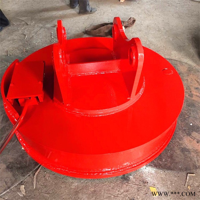 勾机电磁吸盘 鑫运 现货销售起重机电磁吸盘 1米5自发电废钢挖机电磁吸盘图6