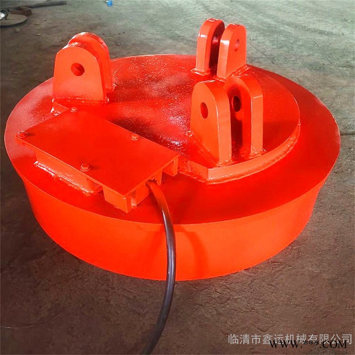 24伏装载机电磁吸盘 1米2汽车吊起重电磁吸盘石狮圆形电磁吸盘图2