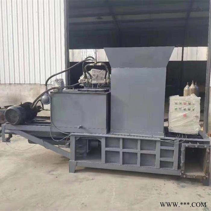 废旧金属液压打包机 销量高全自动 卧式金属打包机 好进料压块机图4