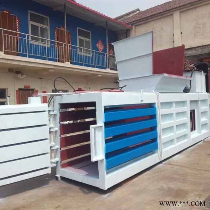 富德多功能带门式打包机稻草液压打包机卧式废纸液压打包机废纸塑料瓶下角料废金属秸秆液压打包机图8