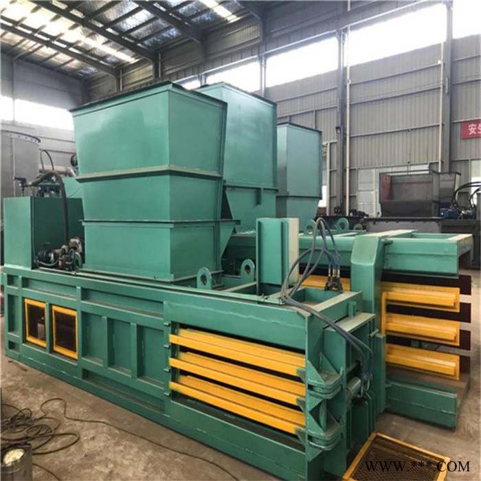 富德多功能带门式打包机稻草液压打包机卧式废纸液压打包机废纸塑料瓶下角料废金属秸秆液压打包机图4