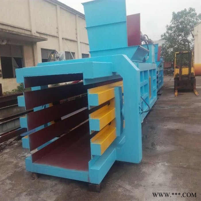 富德多功能带门式打包机稻草液压打包机卧式废纸液压打包机废纸塑料瓶下角料废金属秸秆液压打包机图3