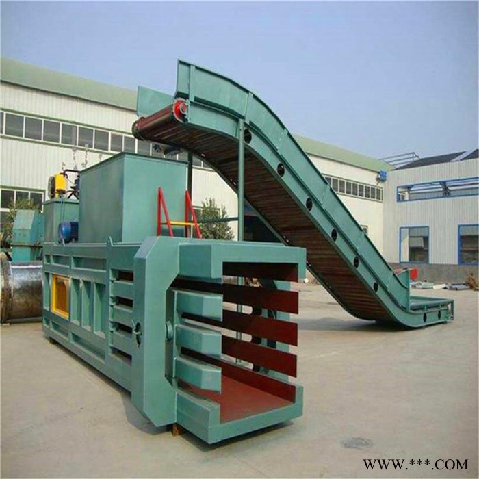 富德多功能带门式打包机稻草液压打包机卧式废纸液压打包机废纸塑料瓶下角料废金属秸秆液压打包机图7