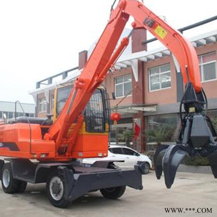 程煤固定式抓钢机 抓废钢废铁 360度液压旋转抓钢机图8